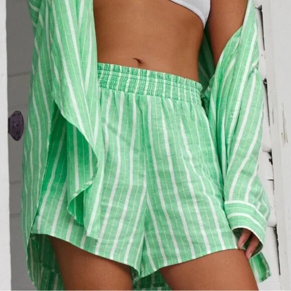 aerie Pants - NWT: AERIE Linen Blend Shorts - SIZE XSMALL